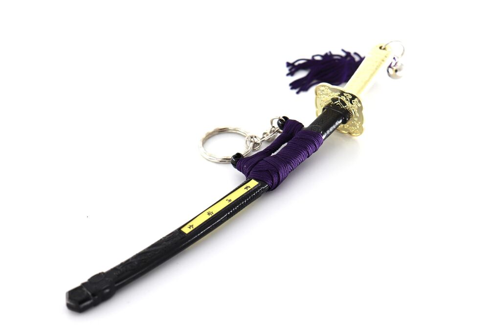 4549 Dragon Carving Anime Sword Keychains Mini Japanese Katana Samurai Key